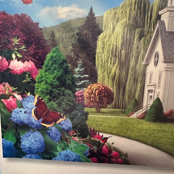 Bits and Pieces Inspiration III 1000 Piece Jigsaw Puzzle Church 20 x 27 Flower - Picture 6 of 6